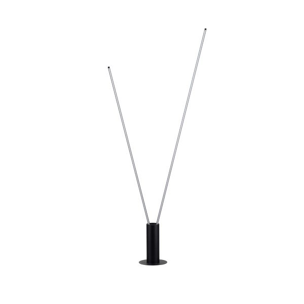 Lampadar negru mat LED cu structură flexibilă din metal (înălțime 181 cm) Kimolia – Nova Luce
