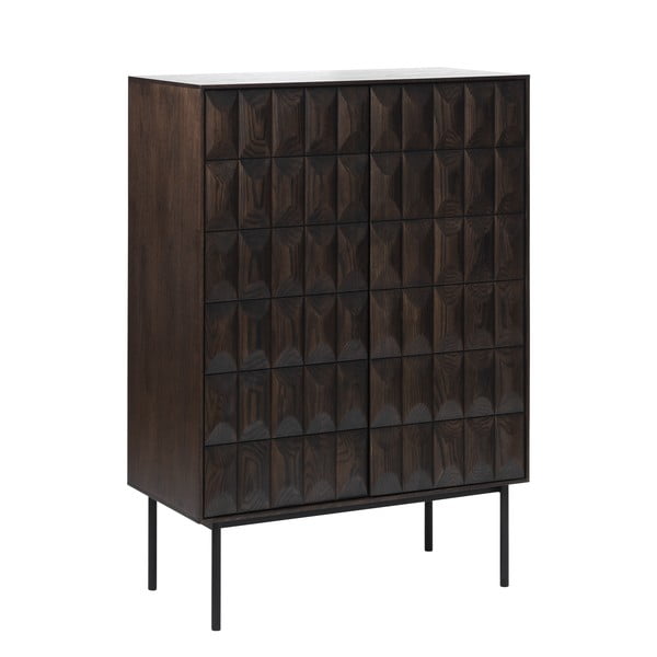 Dulap maro închis 90x130 cm Latina – Unique Furniture-image-4