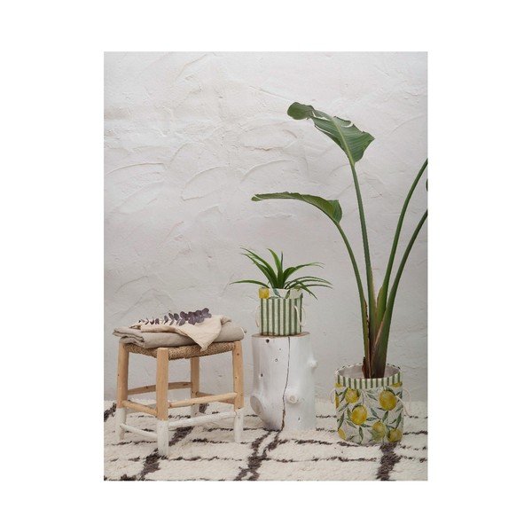 Set 2 coșuri decorative Really Nice Things Lemons And Stripes-image-1