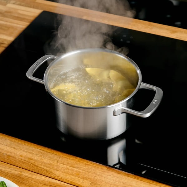 Oală cu capac din oțel inoxidabil 3 l adecvată pentru plita cu inducție Lucca 3.0 – FABINI-image-1