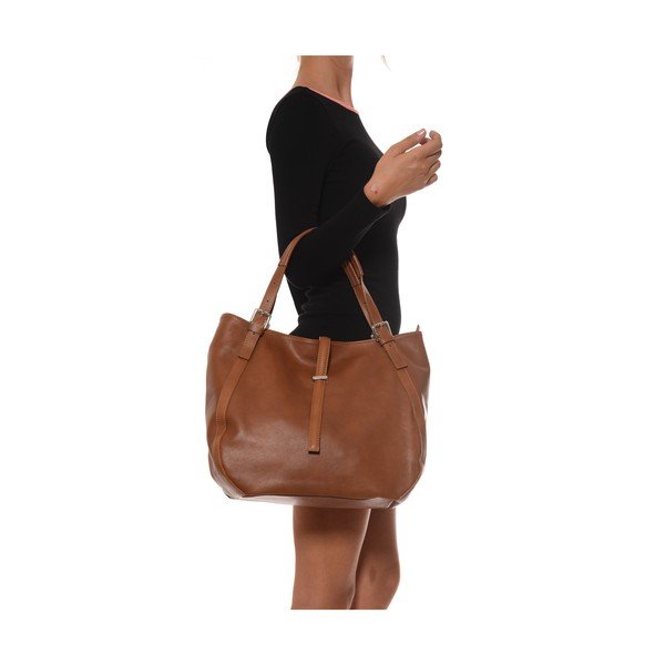 Poșetă din piele Isabella Rhea 2109 Cognac-image-4