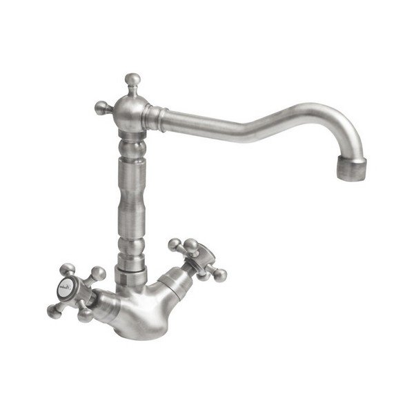 Baterie argintiu-mat pentru chiuvetă înaltă Antea – Sapho