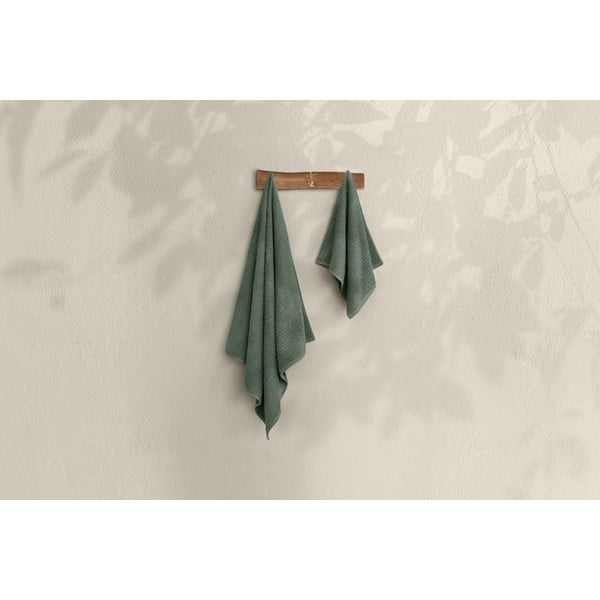 Prosoape de baie verzi 2 buc. din bumbac - Foutastic-image-3