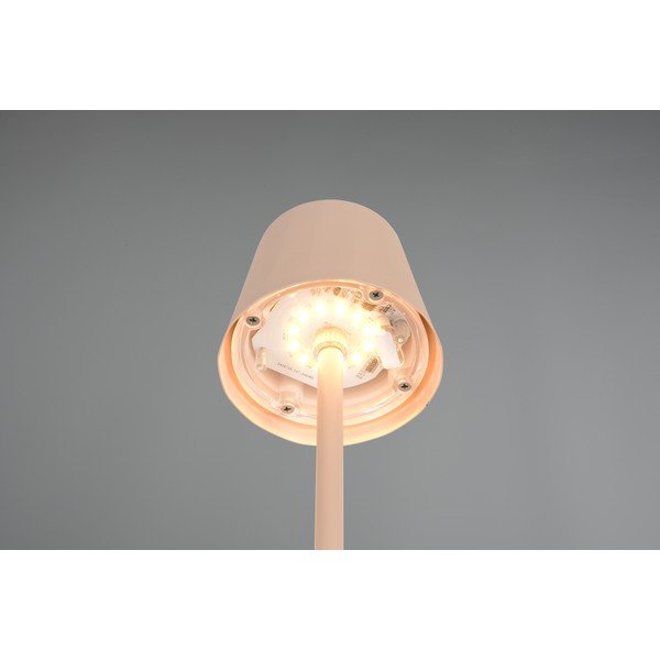 Veioză crem LED cu abajur din metal (înălțime 21 cm) Diaz – Reality-image-3