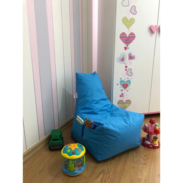 Beanbag de grădină pentru copii cu taburet Acelya – Floriane Garden-image-1