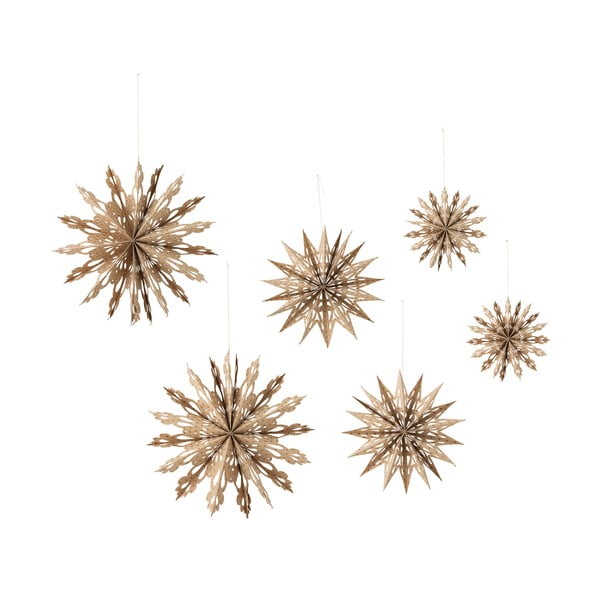 Decorațiuni suspendate pentru Crăciun 6 buc. din hârtie Star – Bloomingville