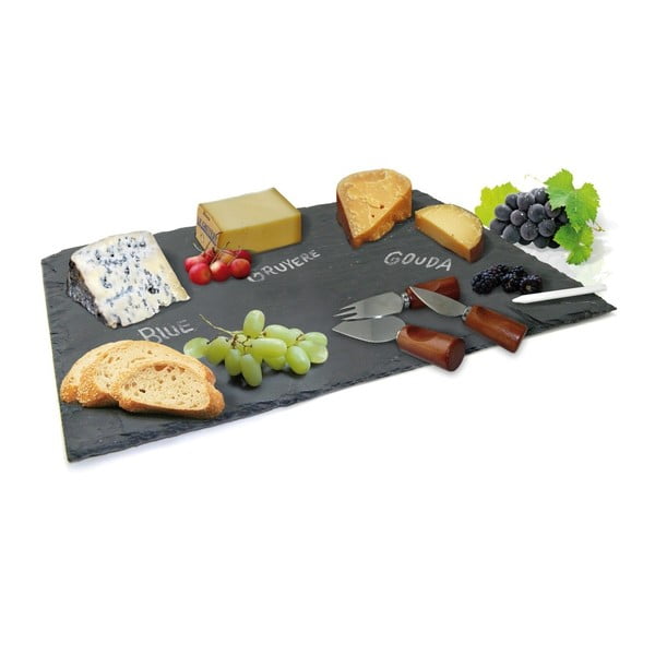 Set platou și cuțite pentru brânzeturi Vin Bouquet Cheese