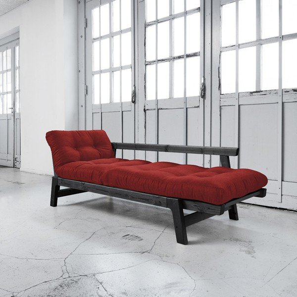 Canapea extensibilă Karup Step Black/Passion Red-image-2