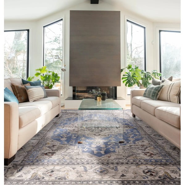 Covor albastru 240x330 cm Sovereign – Asiatic Carpets-image-1