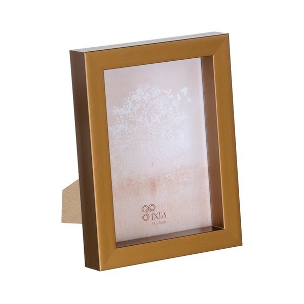 Ramă foto în culoarea bronz cu picior de susținere din plastic 15,5x20,5 cm – Ixia