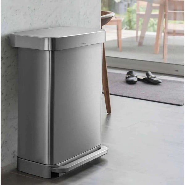 Coș de gunoi cu pedală din oțel inoxidabil 45 l - simplehuman-image-1