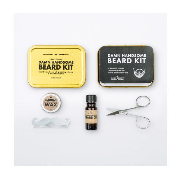 Kit pentru tuns barba Men's Society Handsome Beard Grooming