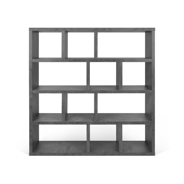 Bibliotecă gri cu aspect de beton 150x159 cm Berlin – TemaHome