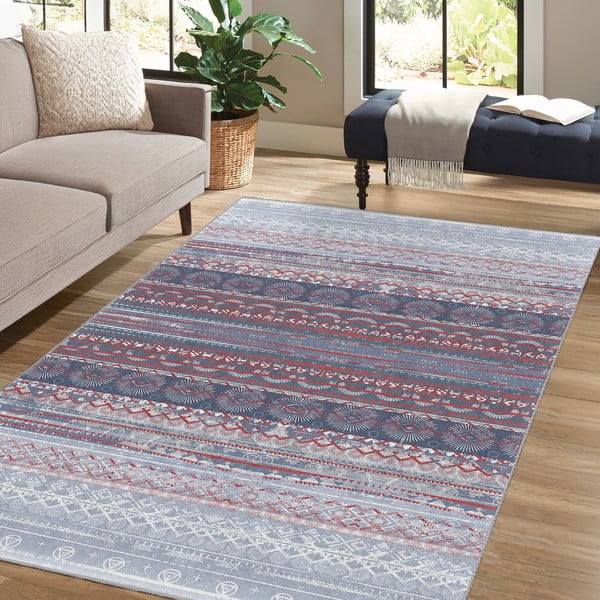 Covor mov/gri lavabil 80x150 cm Vintage Stripe – Mila Home-image-4