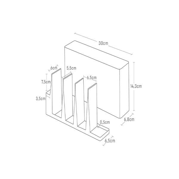 Suport pentru ustensile de bucătărie  din metal Tower – YAMAZAKI-image-4