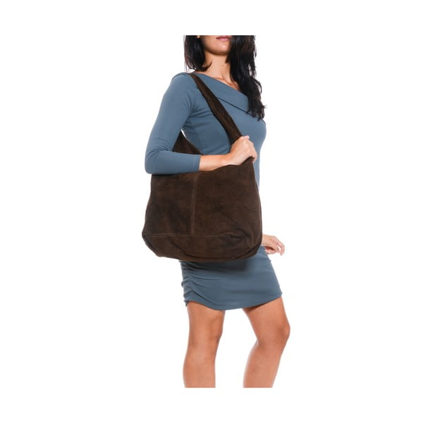 Geantă din piele Roberta M 885 Marrone-image-4