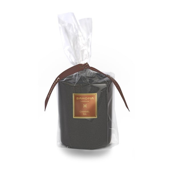Lumânare parfumată Bahoma, aromă de ceai de caramel, 55 ore
