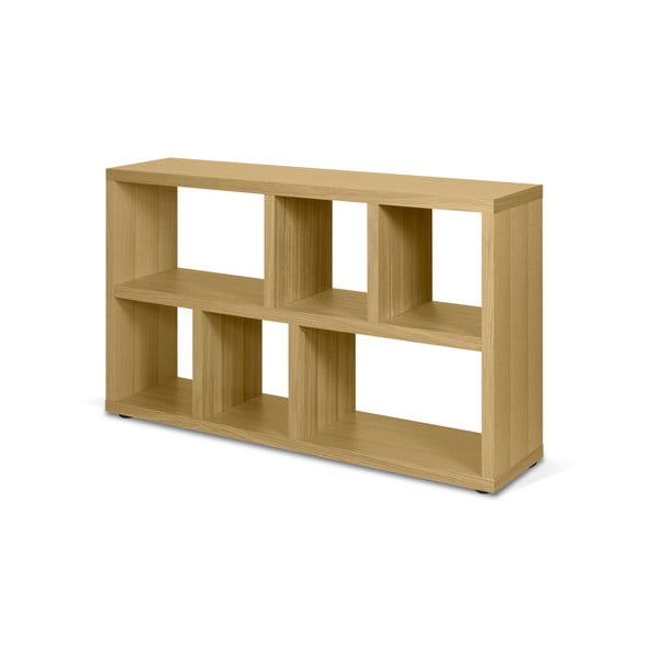 Bibliotecă în culoare naturală cu aspect de lemn de stejar 150x83 cm Berlin – TemaHome-image-2