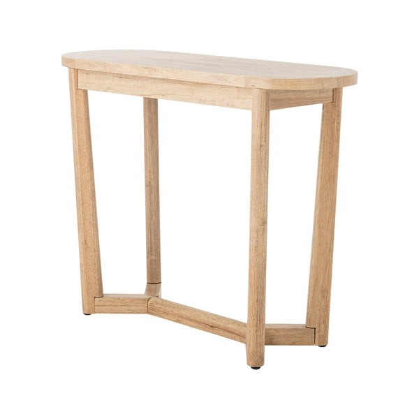 Masă consolă în culoare naturală din lemn de arbore de cauciuc 35x100 cm Serrone – Bloomingville-image-2