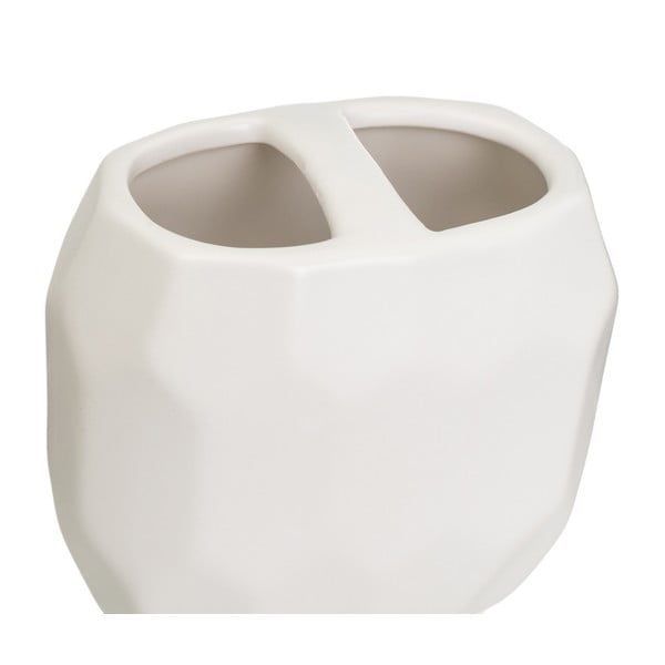 Set de accesorii de baie alb din ceramică – Casa Selección-image-1