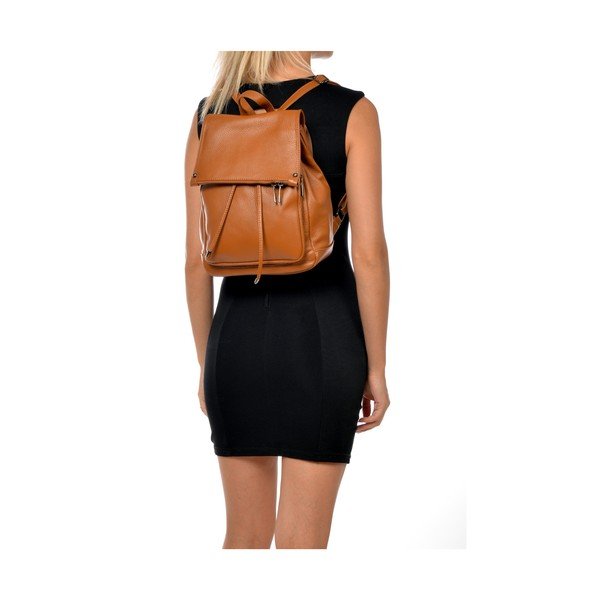 Rucsac din piele Roberta M Aida, maro-image-2