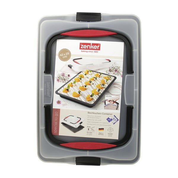 Tavă de copt cu capac portabil Zenker To Go, 42 x 29 cm-image-4