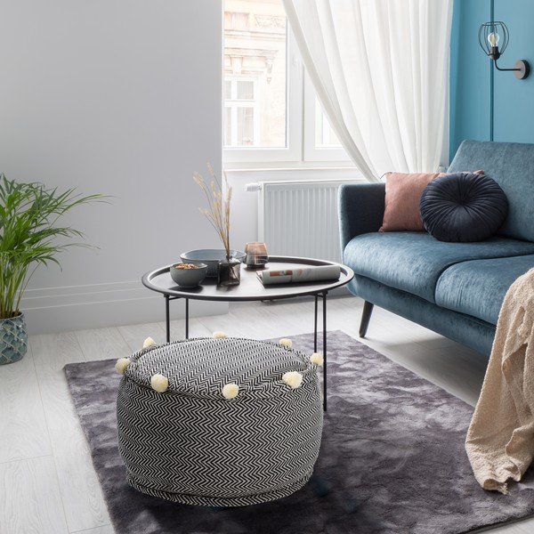 Taburet alb-negru Canazei – Tomasucci-image-1