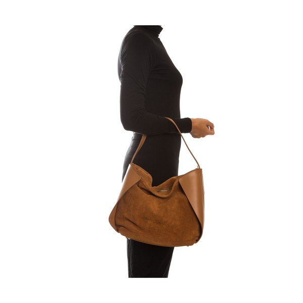 Poșetă din piele Isabella Rhea, cognac-image-2
