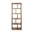 Bibliotecă în culoare naturală cu aspect de lemn de nuc 70x198 cm Berlin – TemaHome