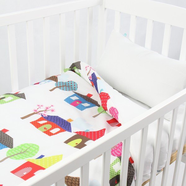 Husă pentru plapumă și pernă, Mr. Fox Happy Homes 100x120 cm-image-1