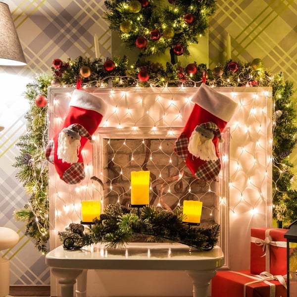 Ghirlandă luminoasă cu LED DecoKing Party Lights, lungime 2 m, 200 beculețe, transparent-image-1