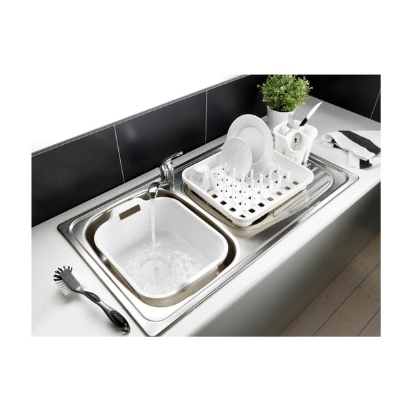 Scurgător de vase alb din plastic 38x33,5 cm Signature – Addis-image-1