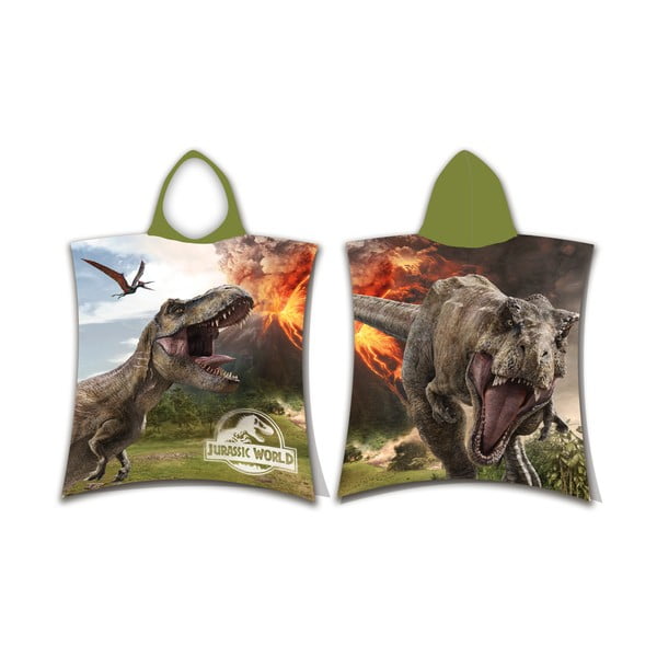 Poncho pentru copii pentru 3-8 ani din bumbac Jurassic World "Volcano" – Jerry Fabrics