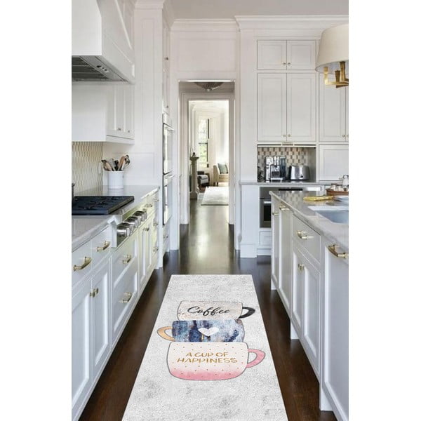 Covor tip traversă lavabil 80x200 cm Coffee – Oyo Concept