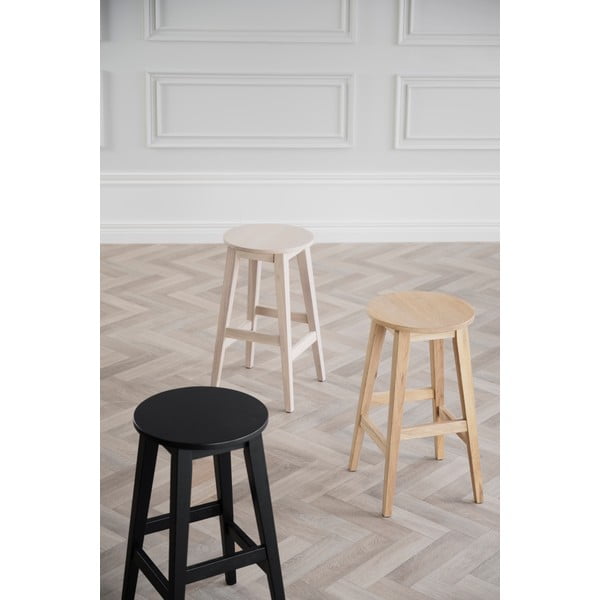 Scaun de bar din lemn de stejar 65 cm Austin - Rowico-image-1