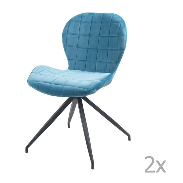 Set 2 scaune Blues, albastru deschis