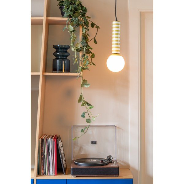 Lustră galbenă din metal ø 12 cm Rayado Retro – Leitmotiv-image-1