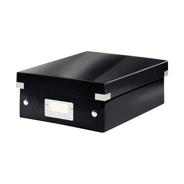 Cutie de depozitare din carton cu capac neagră Click&Store - Leitz-image-2