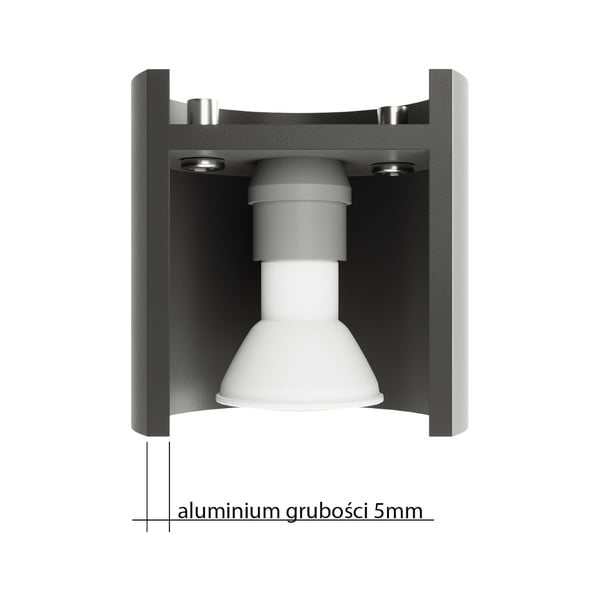 Plafonieră albă cu abajur din metal Vulco – Sollux-image-3