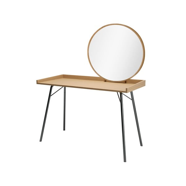 Masă de toaletă cu aspect de lemn de stejar Woodman Rayburn-image-2