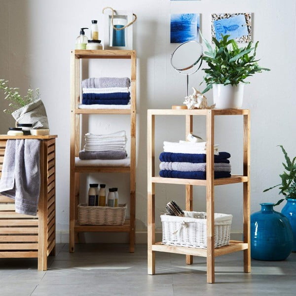 Coș din lemn de nuc pentru rufe Wenko Laundry Bin Norway, 56 l-image-1