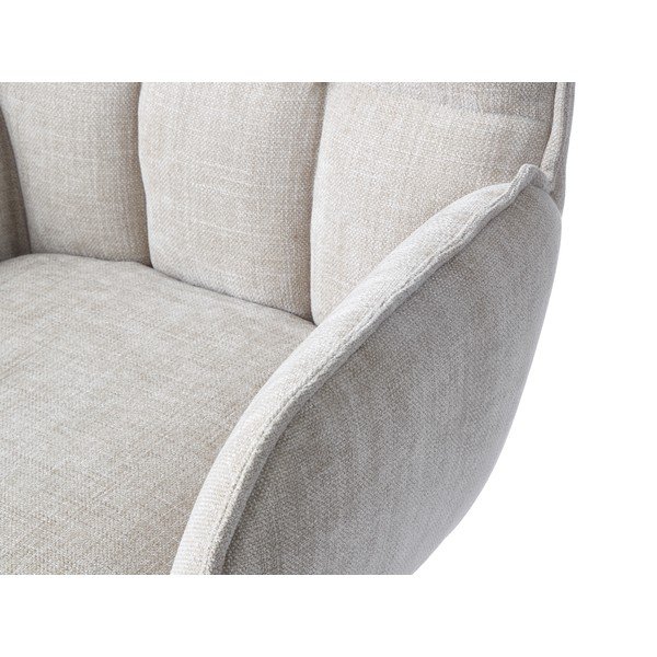 Set de scaune de sufragerie crem 2 buc. tapițat Marilla – Unique Furniture-image-1