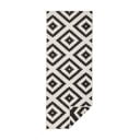 Covor reversibil adecvat pentru interior și exterior negru-crem 80 x 345 cm Malta - NORTHRUGS