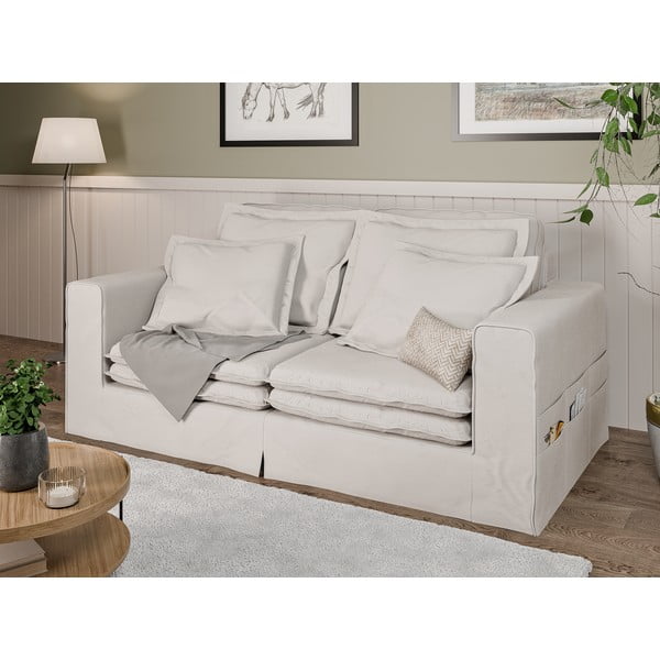 Canapea crem 196 cm Nora – Ropez-image-3