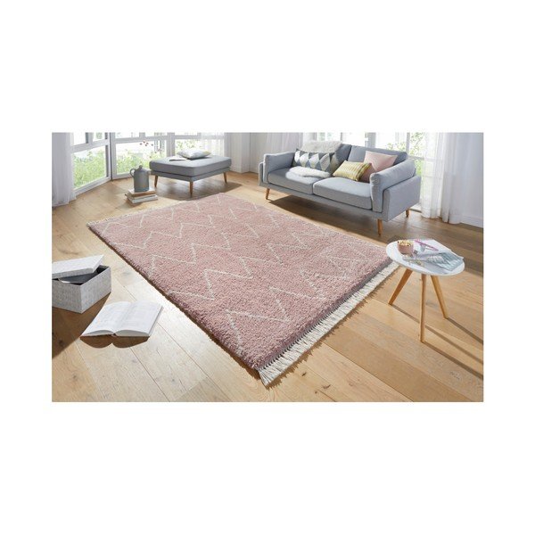 Covor Mint Rugs Rotonno, 200 x 290 cm, roz-image-1
