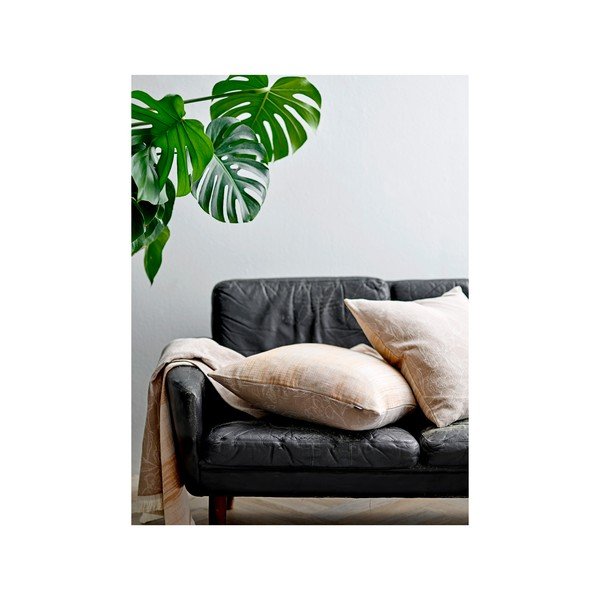 Pled din bumbac organic Södahl Infinity, 130 x 170 cm, maro deschis-image-1