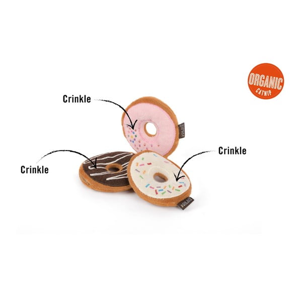 Set de jucării pentru pisici 3 buc. Donuts – P.L.A.Y.-image-4