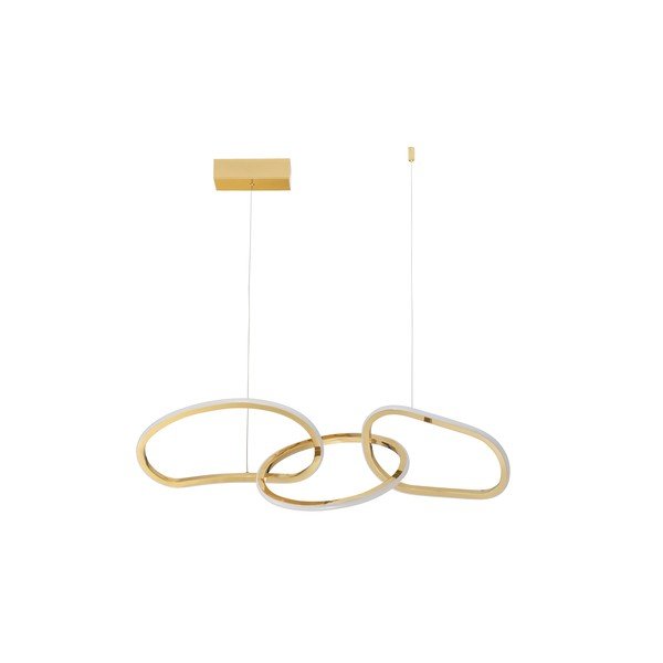 Lustră aurie LED cu intensitate reglabilă din aluminiu Girish – Nova Luce