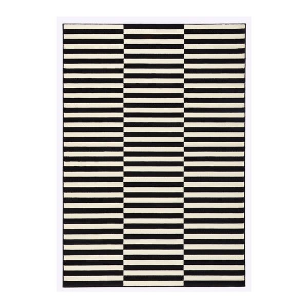Covor Hanse Home Gloria Panel, 80x150 cm, negru-alb