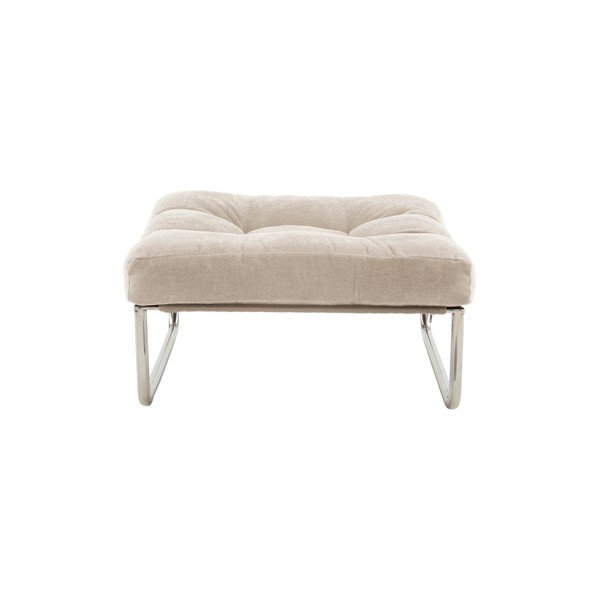 Taburet bej cu tapițerie din chenille Burleson – Jotex-image-3